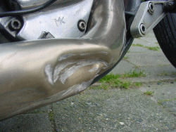 Hit a very large bump....